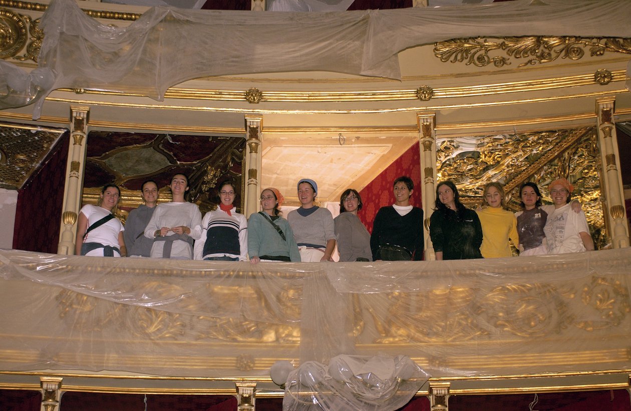 Restauração do Teatro Alla Scala, Milão 10/11/2004 (foto) de Bartolome Esteban and studio Murillo