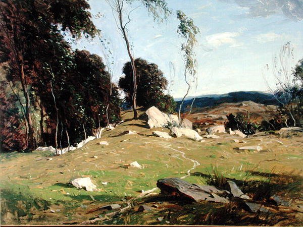 Luz e Sombras (óleo sobre tela) de George M. Bruestle