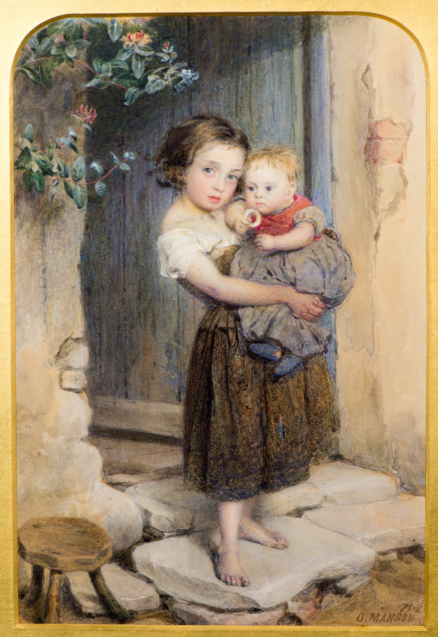 Menina e criança de George Manson