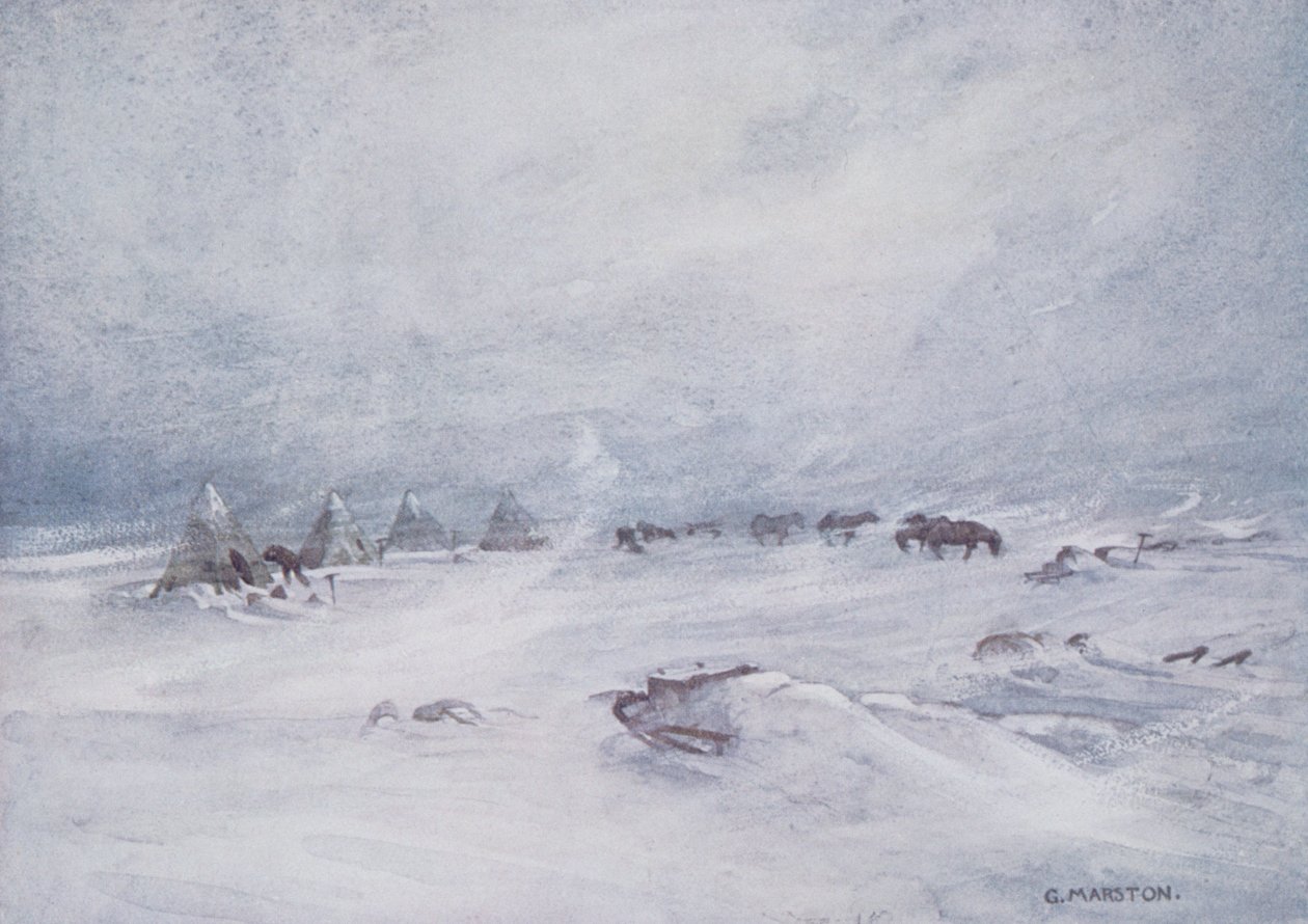 A Blizzard on the Barrier, ilustração de 