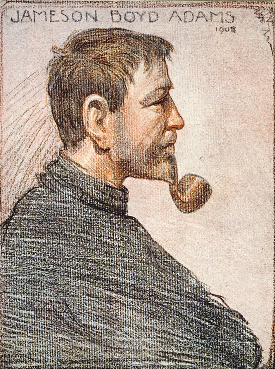 Retrato de Jameson Boyd Adams (1880-1962) de &39;O Coração da Antártica&39; de Sir Ernest Shackleton (1874-1922) c.1909 de George Marston