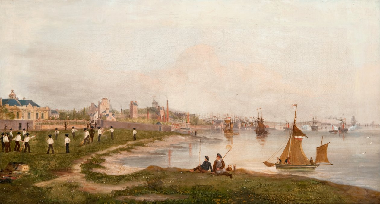 Verde Magdalen antes da linha férrea Dundee a Perth de George McGillivray