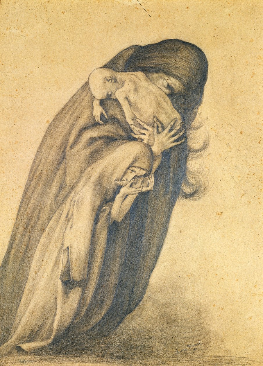 A mãe de luto, 1890 de George Minne Baron