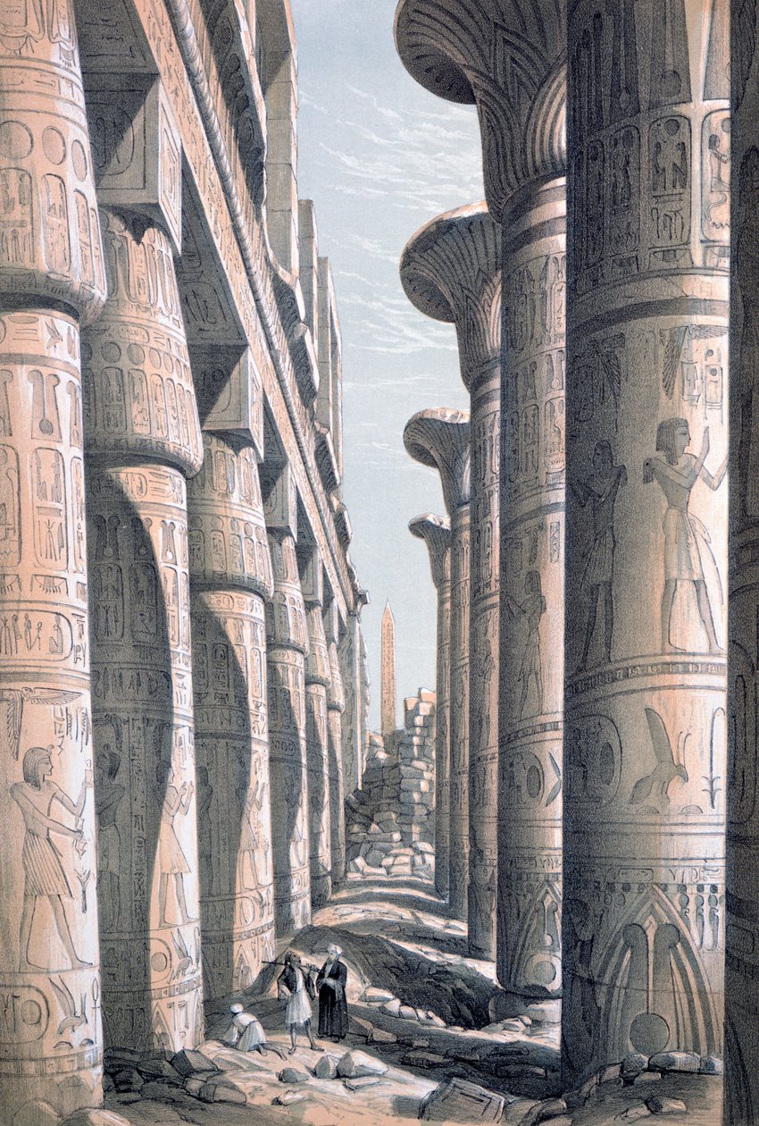 Grande templo, Karnac, Egito, século XIX de George Moore