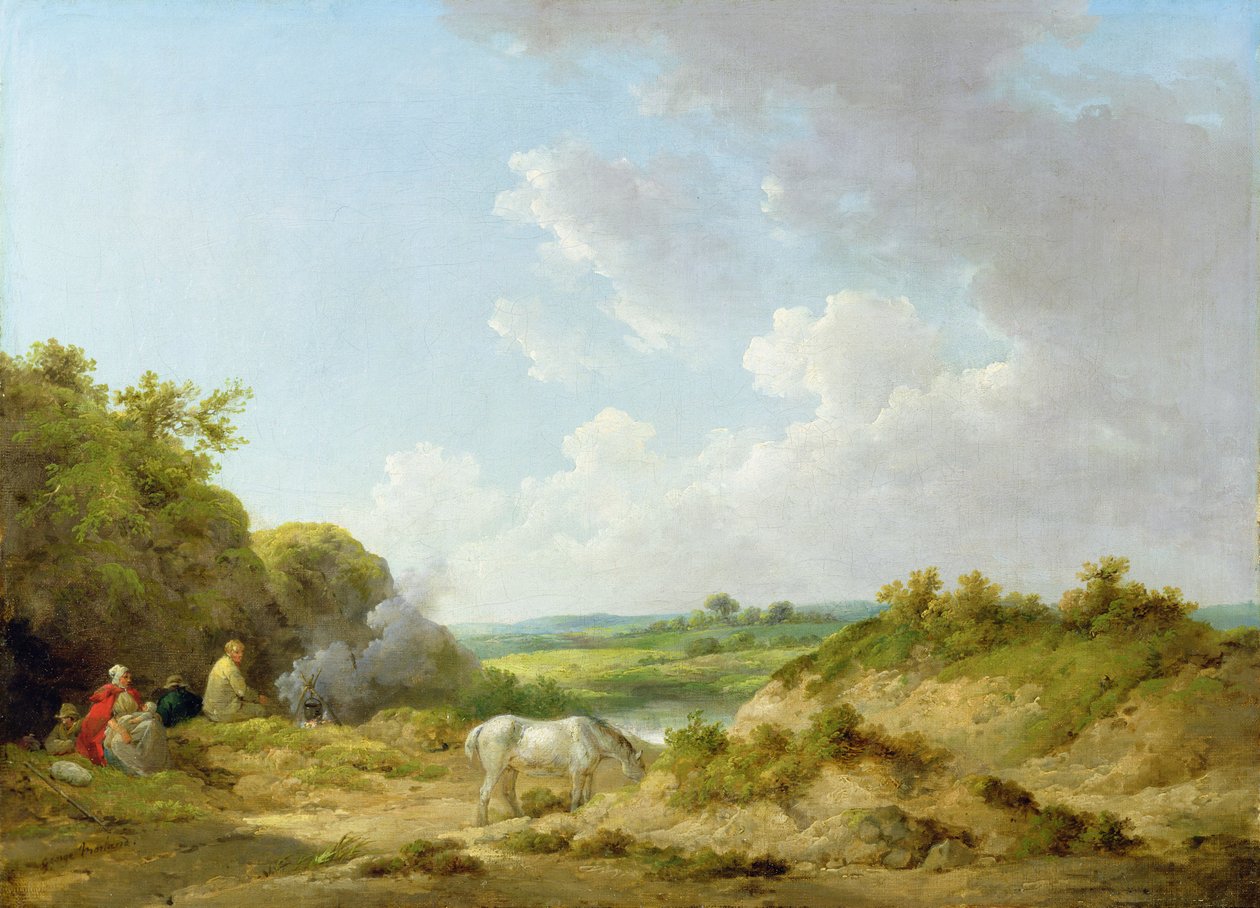 Um acampamento de ciganos de George Morland