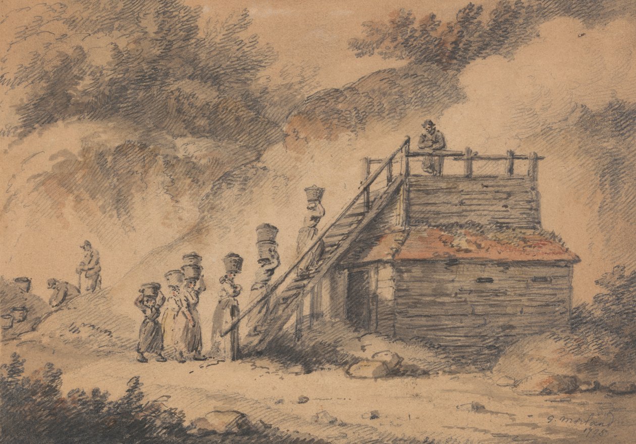 Um forno de lúpulo de George Morland