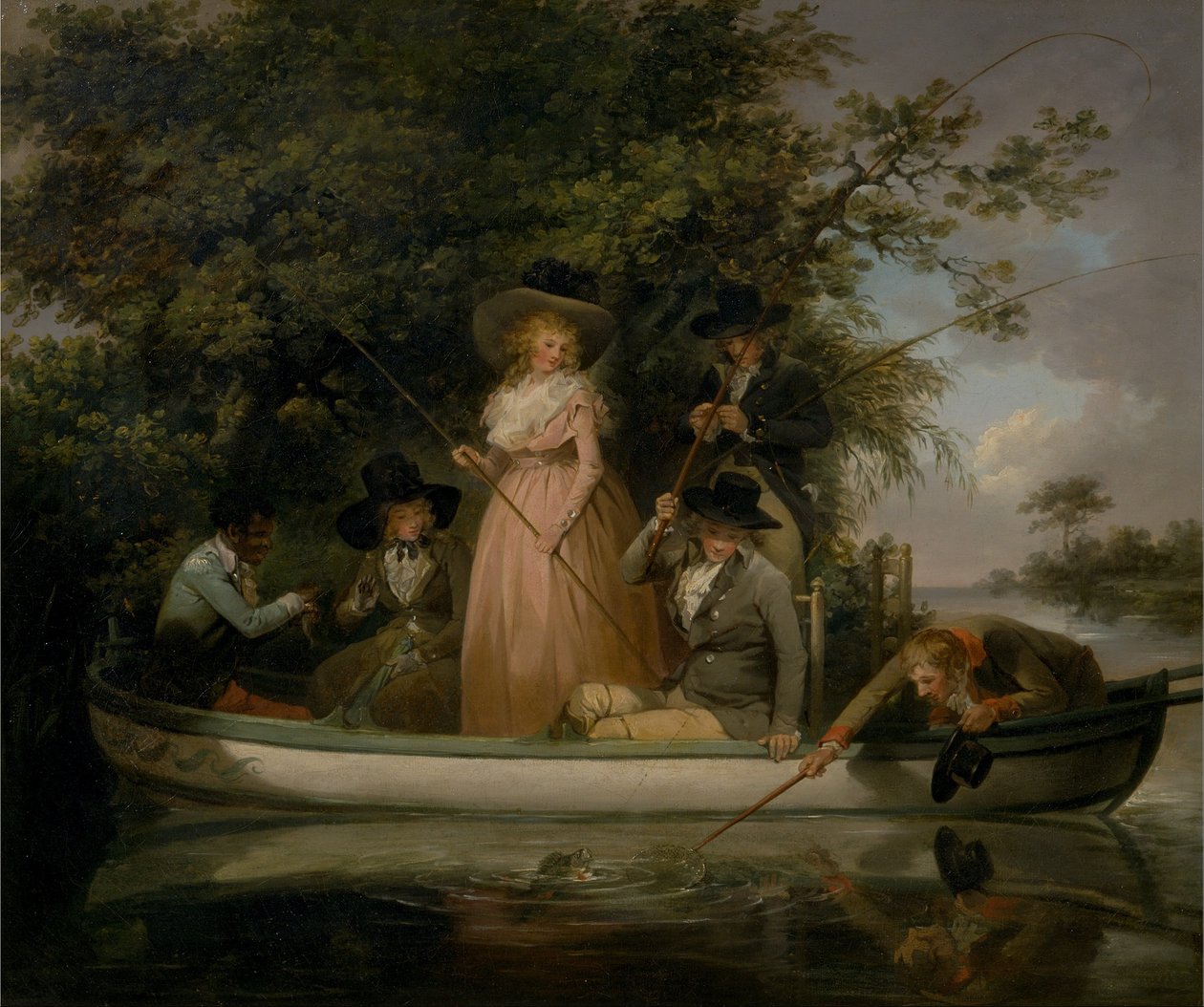 Uma festa de pesca de George Morland