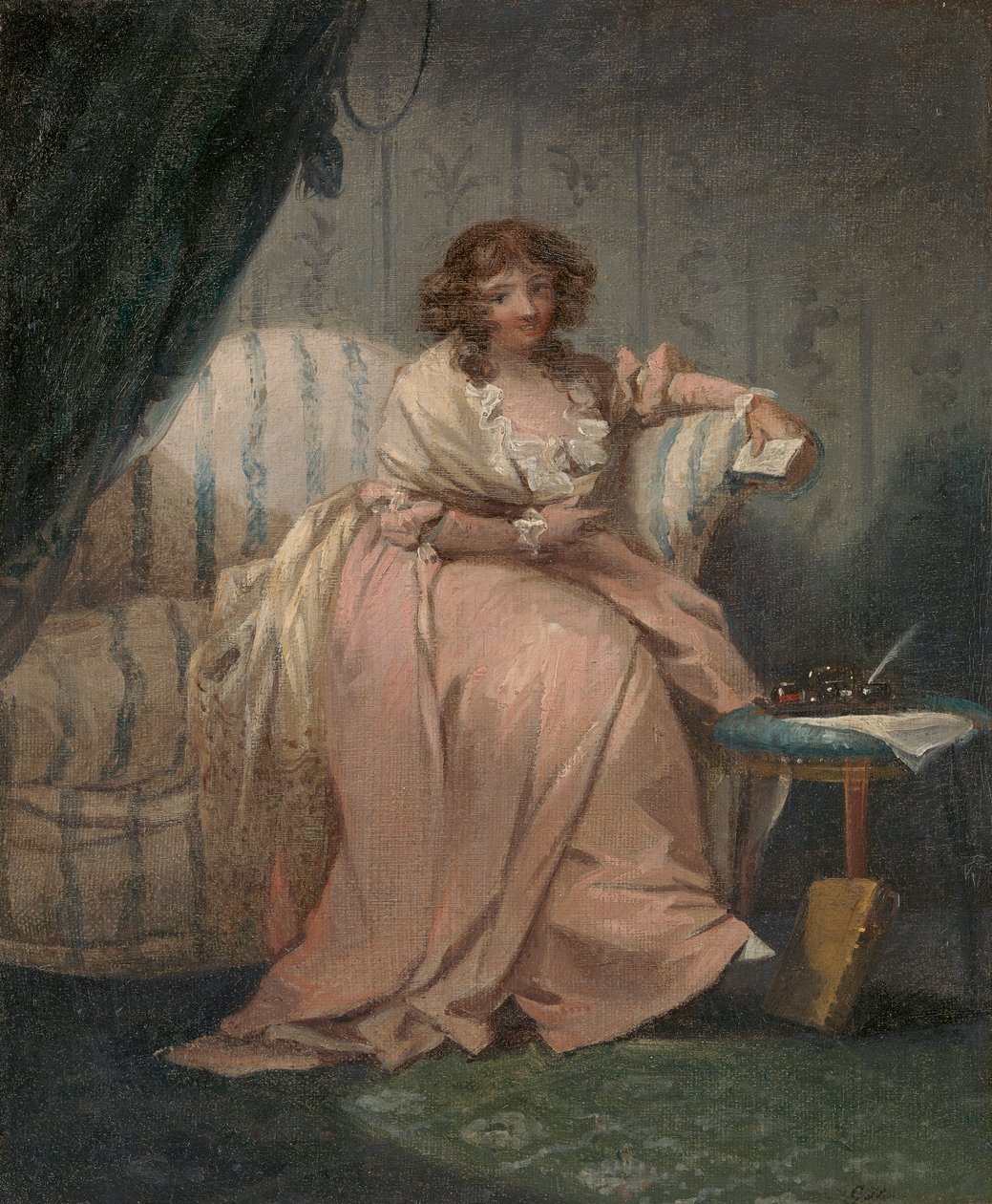 Uma Mulher Chamada Anne, a Esposa do Artista de George Morland