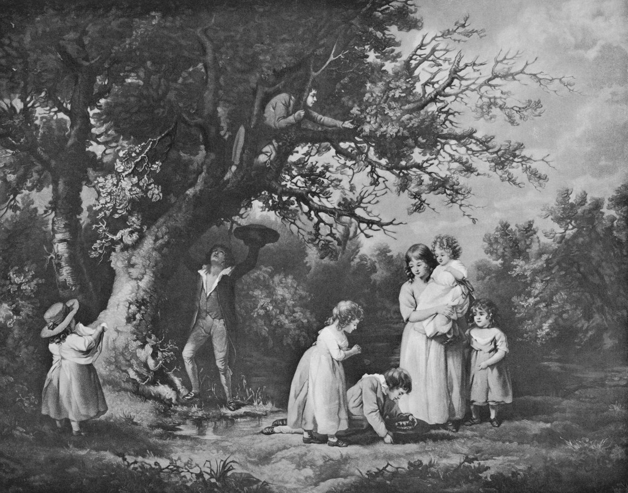 Crianças Birdnesting, 1789, 1912 de George Morland
