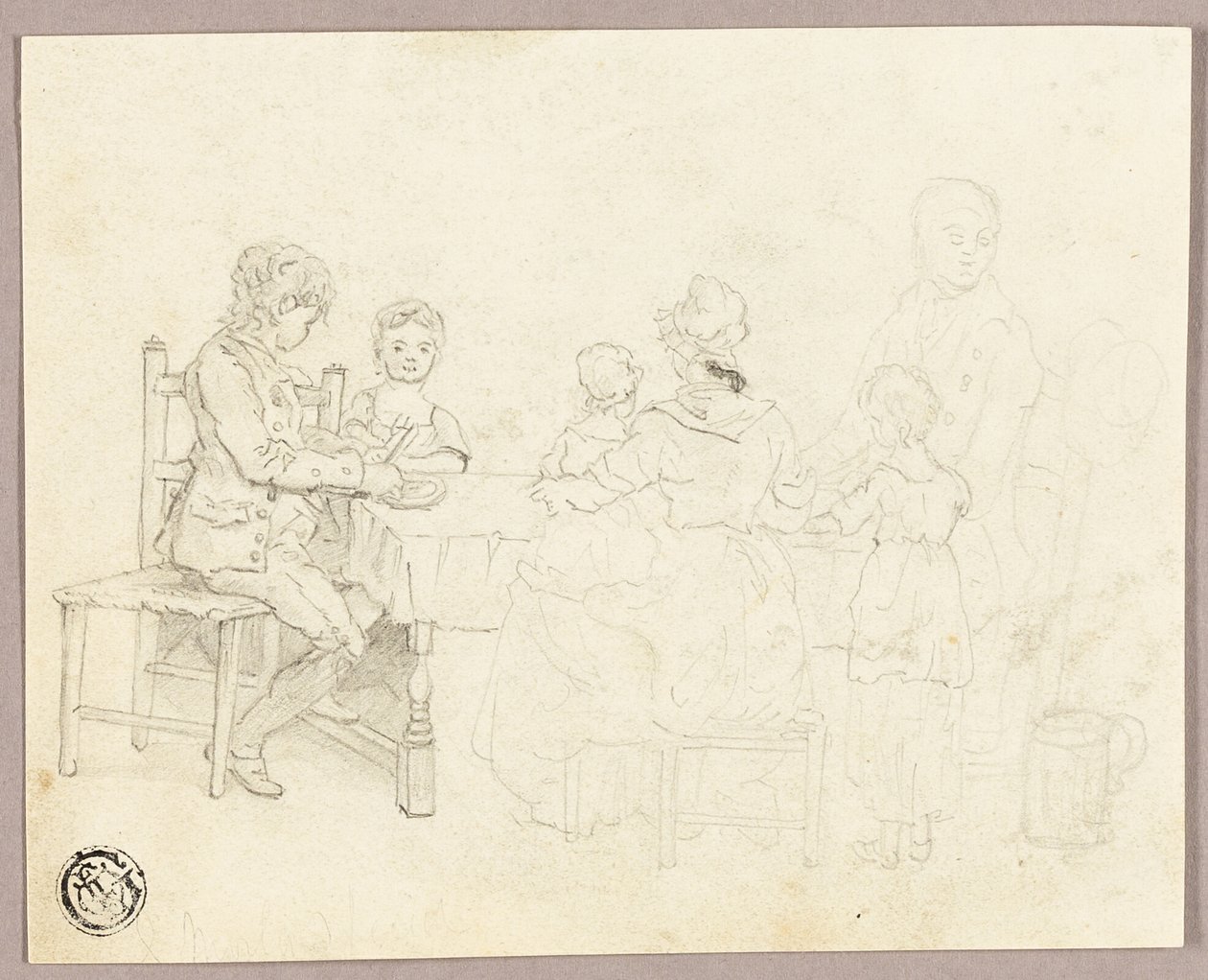 Família à mesa de George Morland