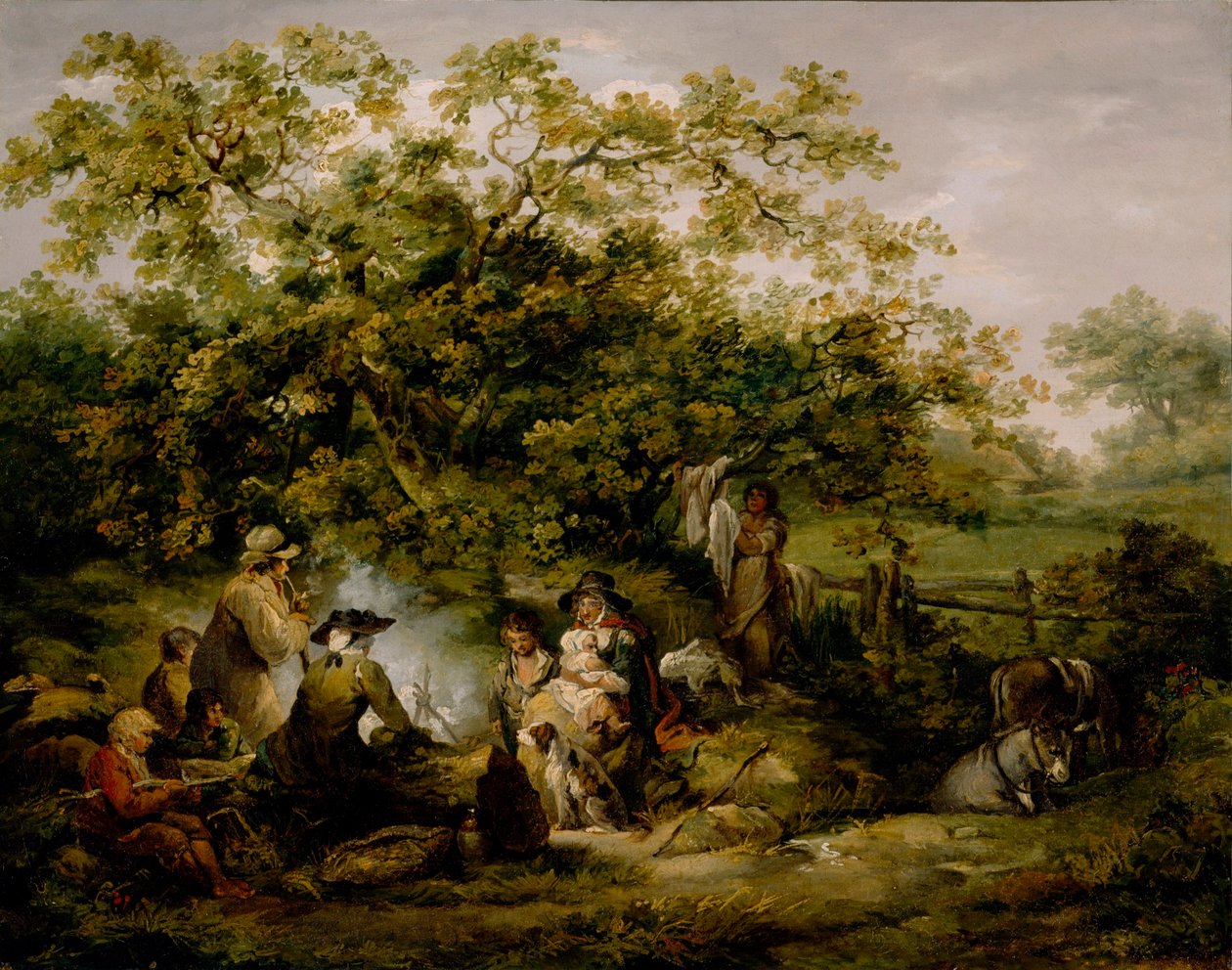 Acampamento de ciganos de George Morland