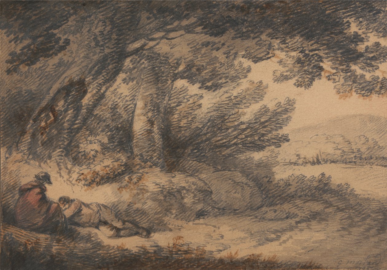 Camponeses a descansar de George Morland