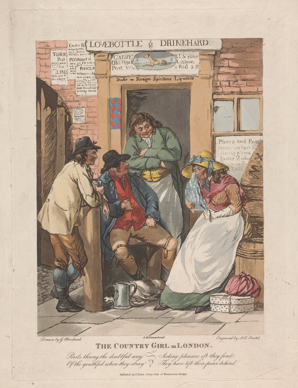 A Rapariga do Campo em Londres de George Morland