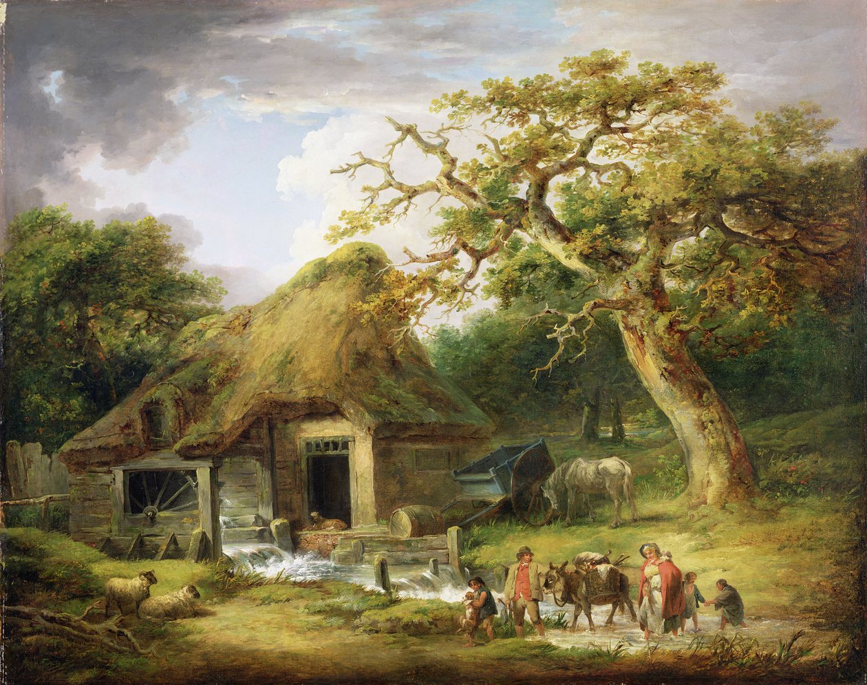 O velho moinho de água de George Morland