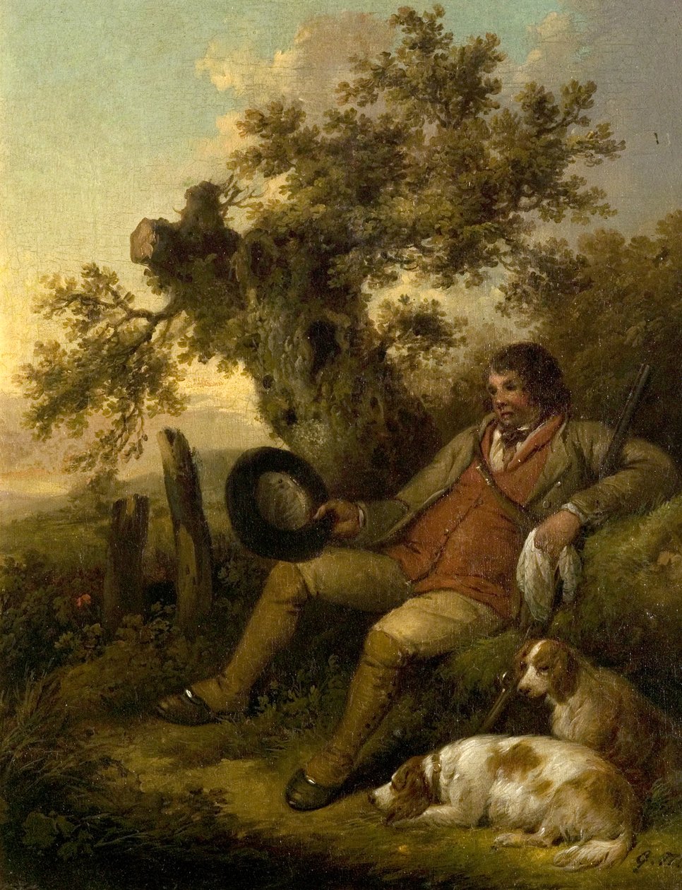 O esportista descansando, c.1790 de George Morland