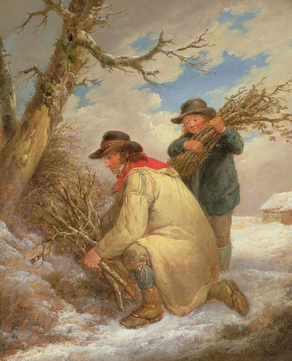 Colectores de Galhos na Neve de George Morland