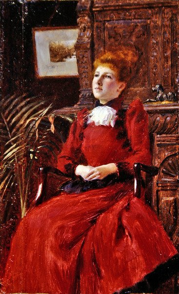 Miss Dignidade (óleo a bordo) de George Morton