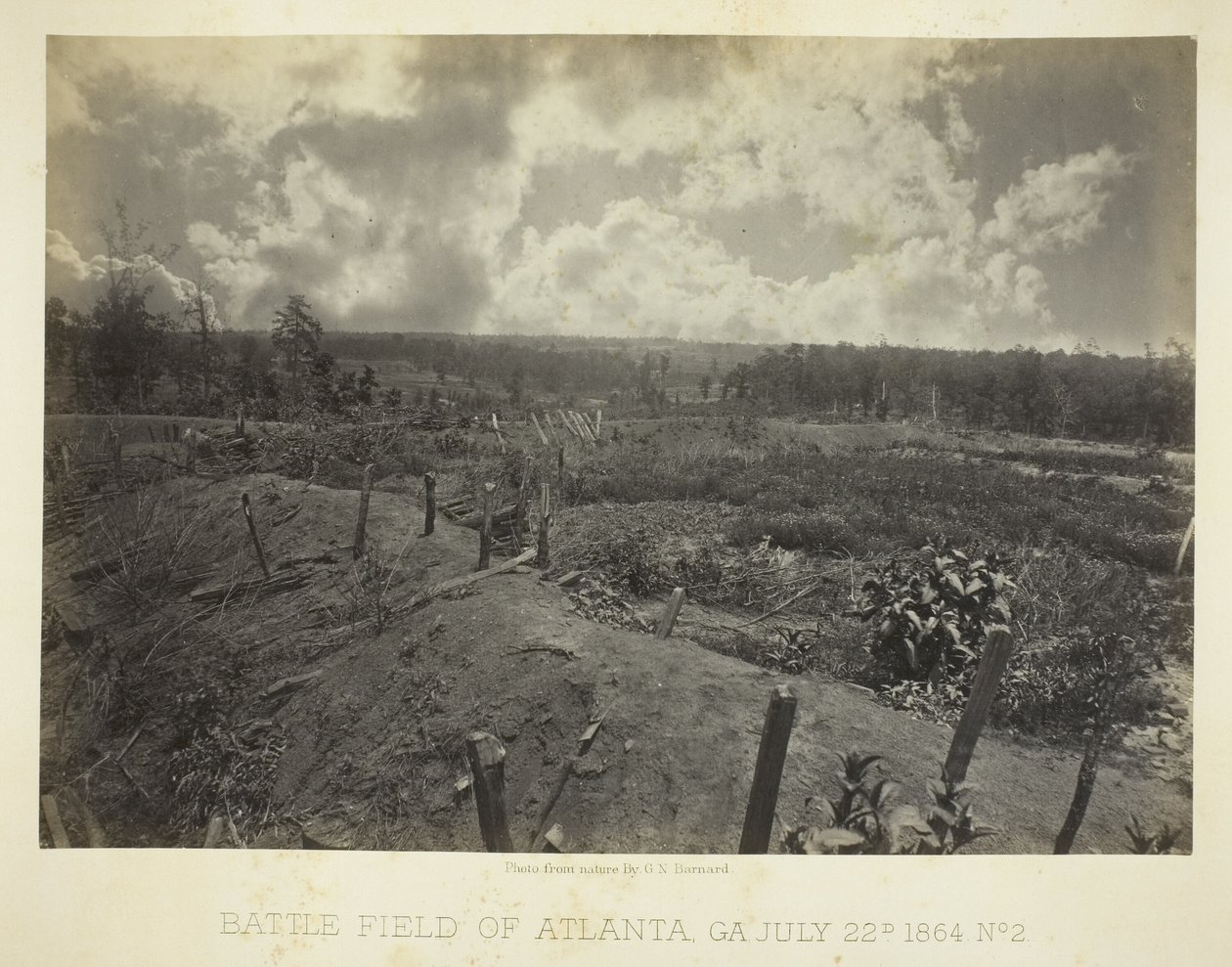 Campo de batalha de Atlanta, GA, n.º 2 de George N. Barnard