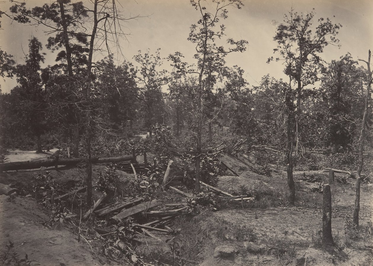 Campo de Batalha de Atlanta, Geórgia, 22 de julho de 1864 nº 1, década de 1860. de George N. Barnard