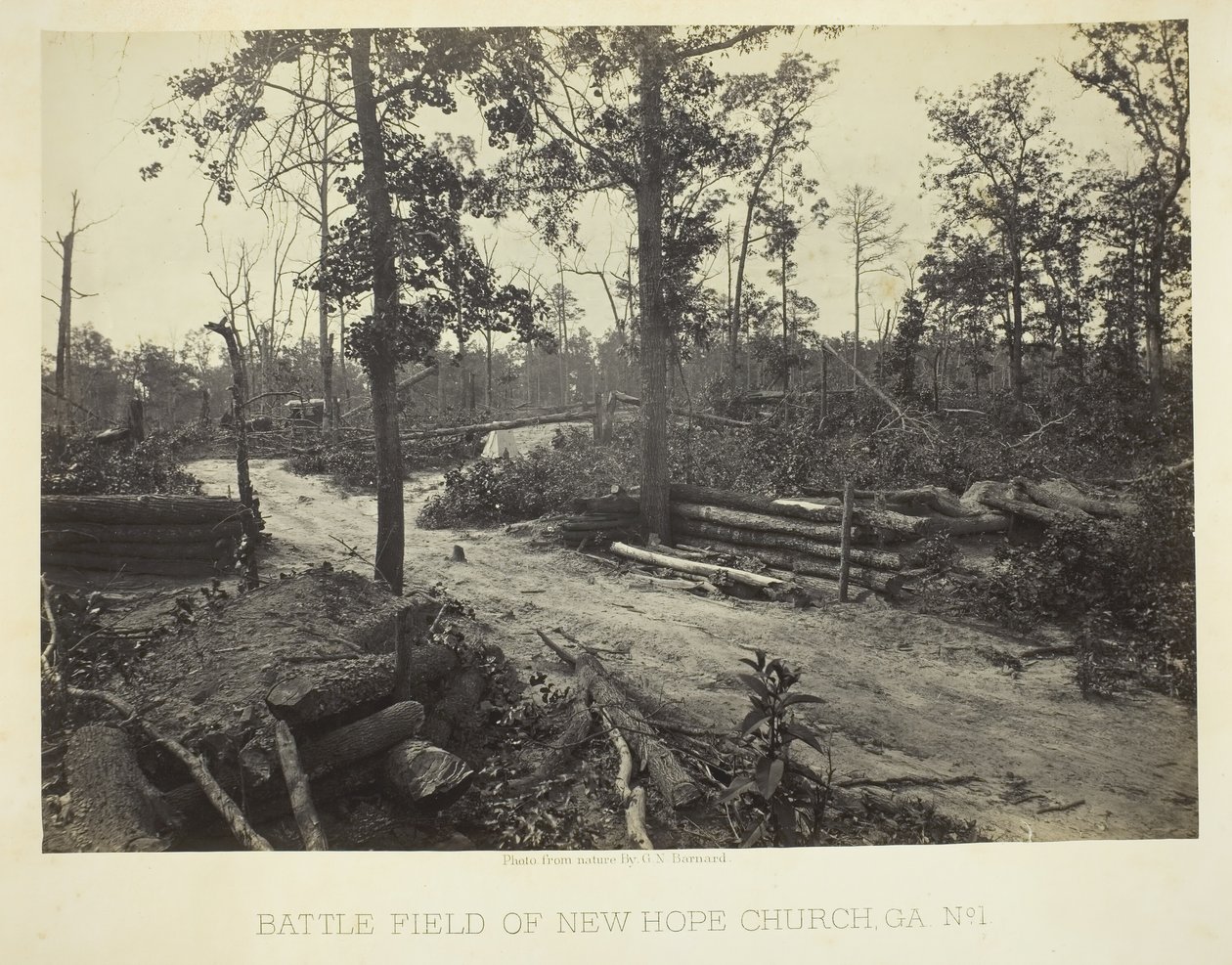 Campo de Batalha da Igreja Nova Esperança, GA, No. 1, 1866. de George N. Barnard
