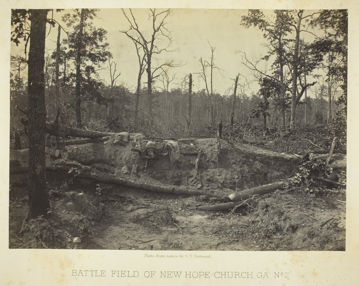 Campo de batalha da Igreja de Nova Esperança, GA, n.º 2 de George N. Barnard