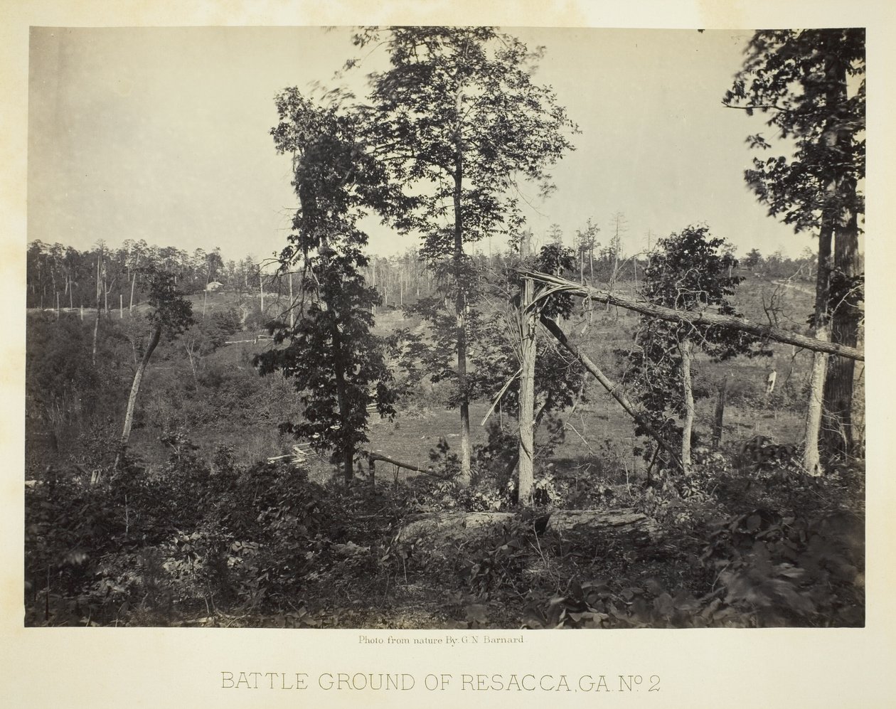 Campo de batalha de Resacca, GA, n.º 2 de George N. Barnard