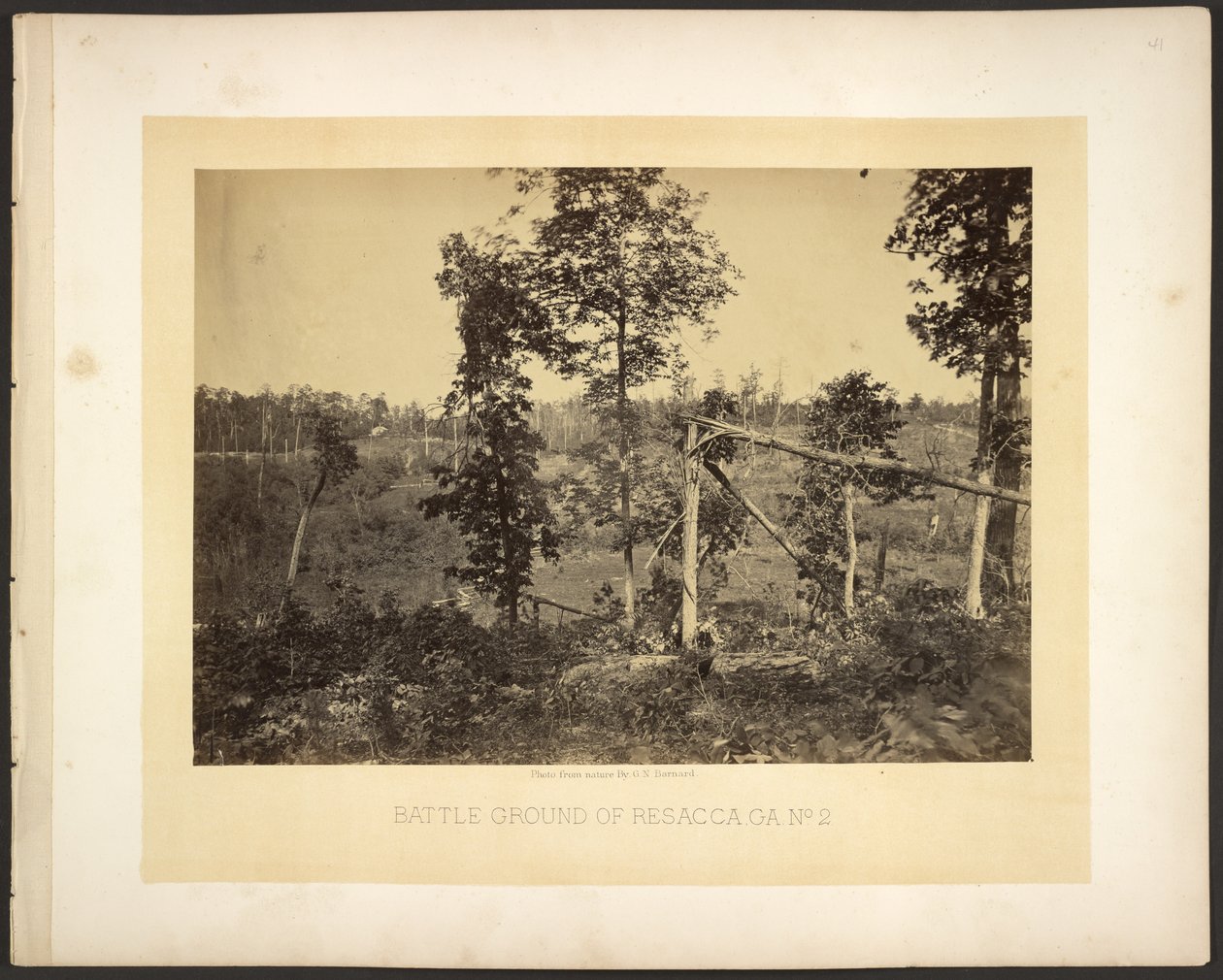 Campo de batalha de Resacca, Ga. N.º 2 de George N. Barnard