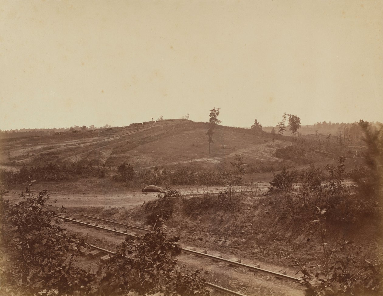 Campo de batalha em Atlanta, 1864 (foto) de George N. Barnard