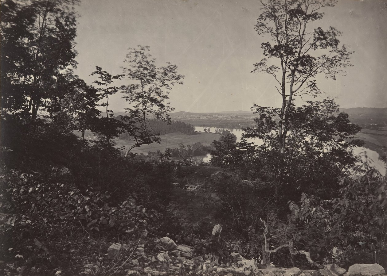 Vale Chattanooga de Lookout Mountain, década de 1860. de George N. Barnard