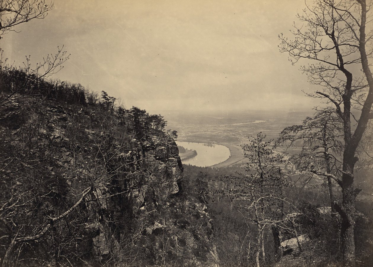 Vale de Chattanooga a partir de Lookout Mountain, n.º 2 de George N. Barnard