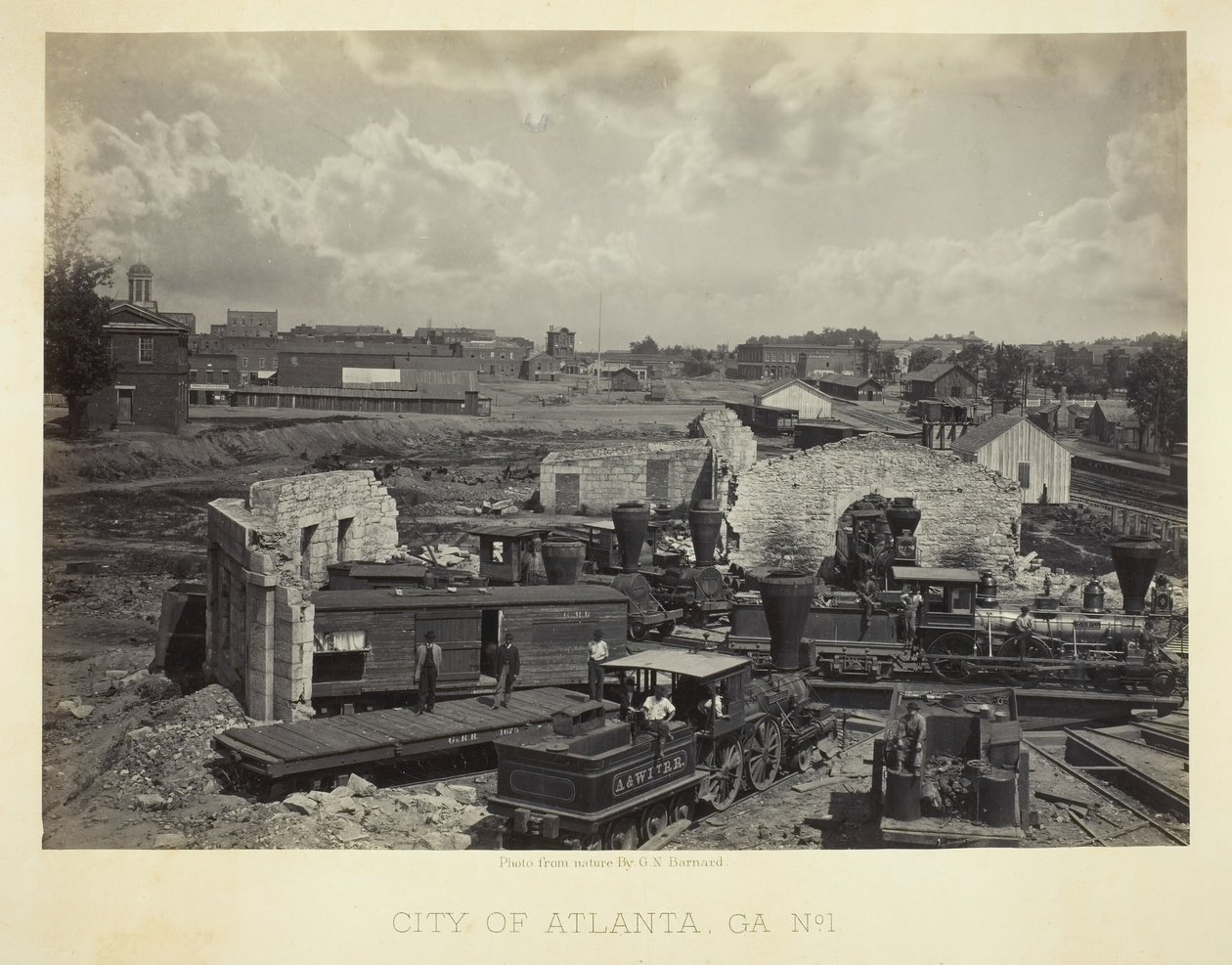 Cidade de Atlanta, GA, nº 1, 1866. de George N. Barnard