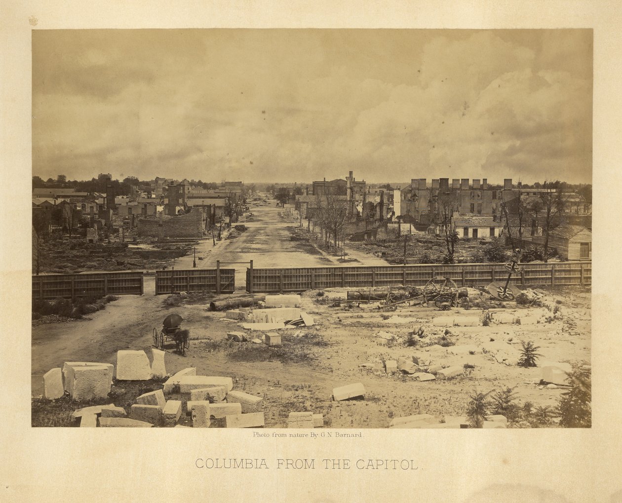 Columbia a partir do Capitólio de George N. Barnard
