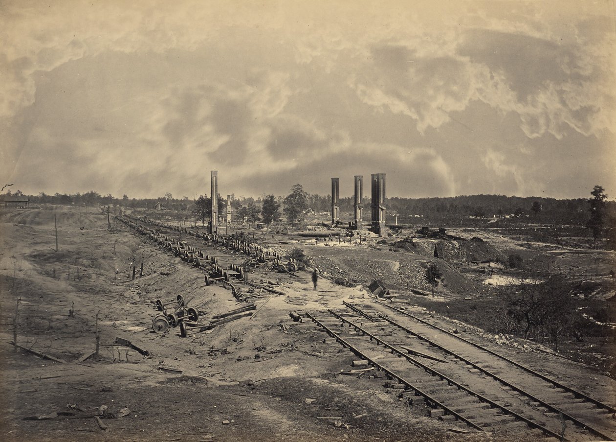 Destruição do comboio de munições de Hood de George N. Barnard