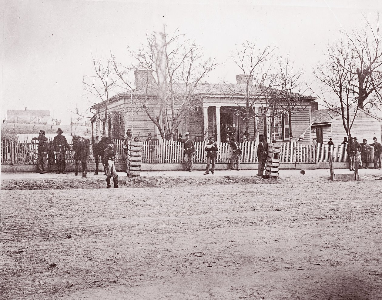 Sede do General Sherman ou Thomas, Chattanooga, ca. 1864. de George N. Barnard