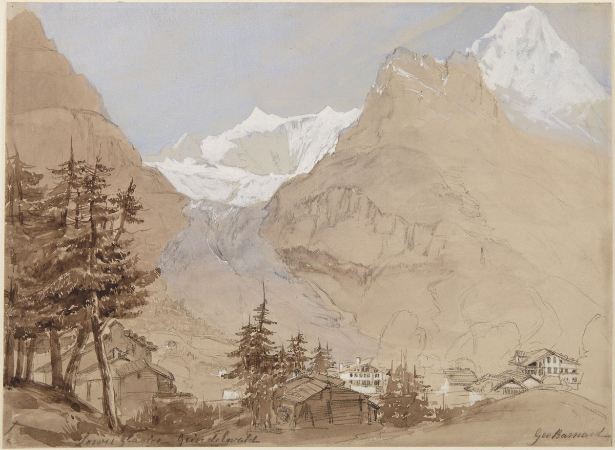 Geleira Inferior, Grindelwald de George N. Barnard