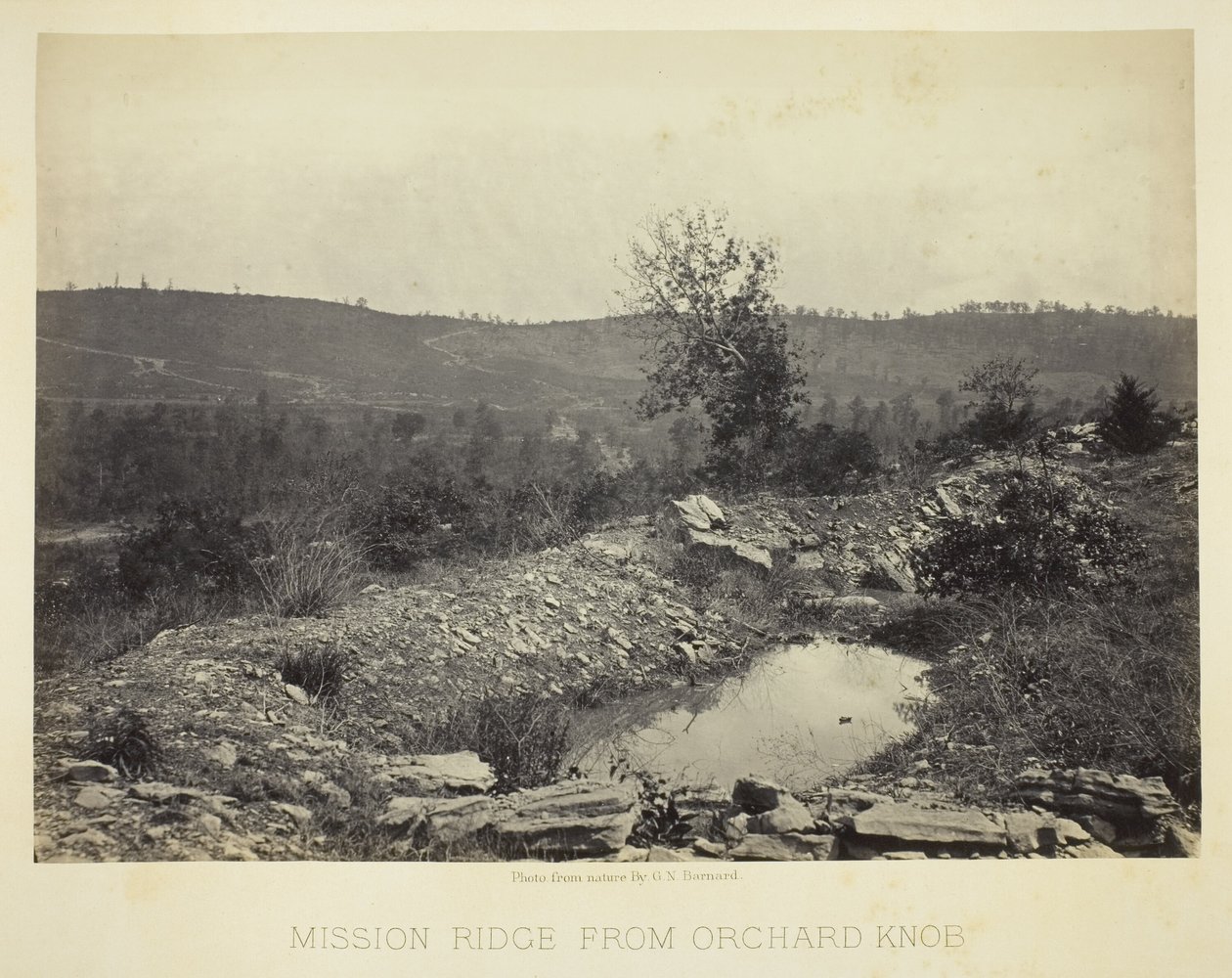 Mission Ridge a partir de Orchard Knob de George N. Barnard