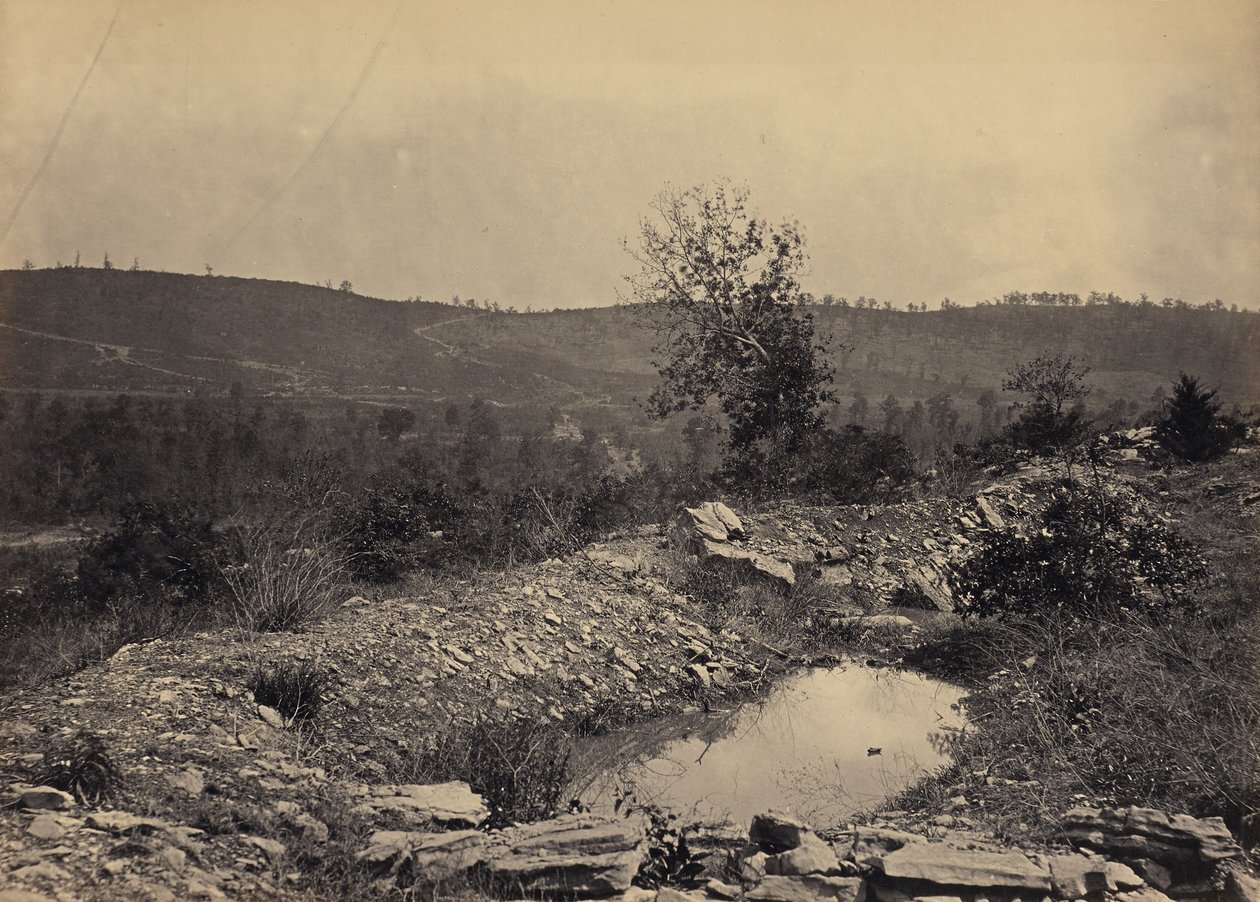 Mission Ridge vista de Orchard Knob de George N. Barnard