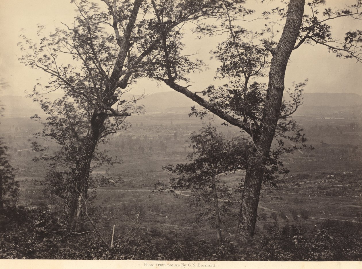 Orchard Knob a partir de Mission Ridge, 1864-1866 (foto) de George N. Barnard