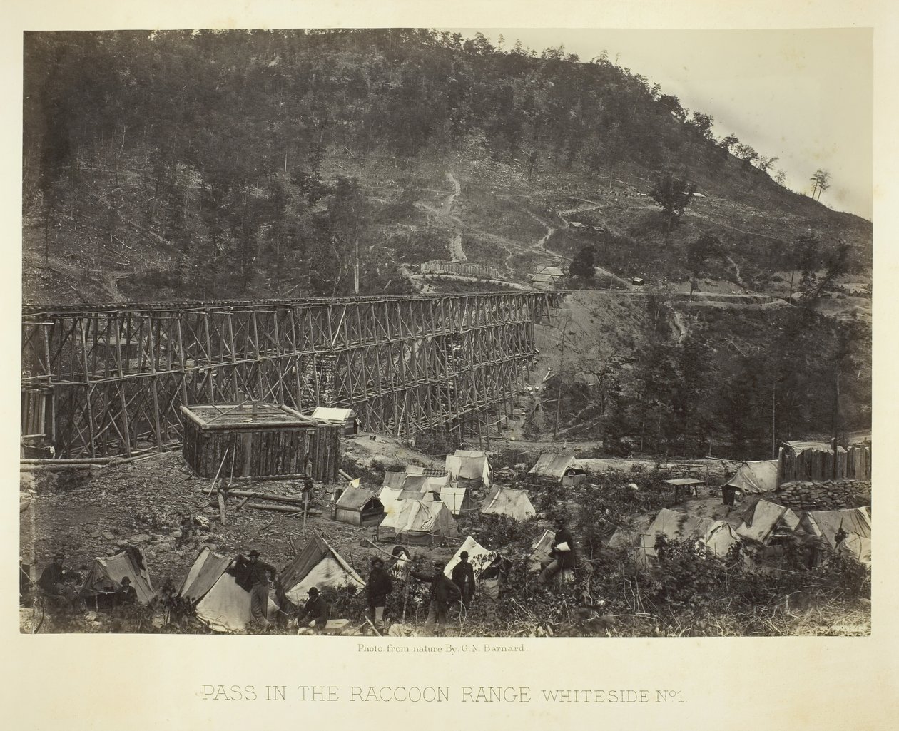 Passe no Raccoon Range, Whiteside No. 1, 1864. de George N. Barnard