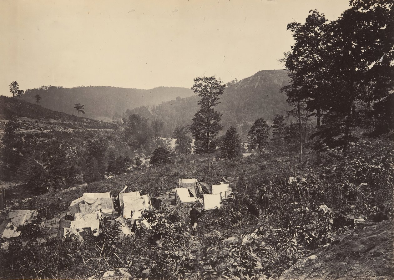 Passe no Raccoon Range, Whiteside No. 2, década de 1860. de George N. Barnard