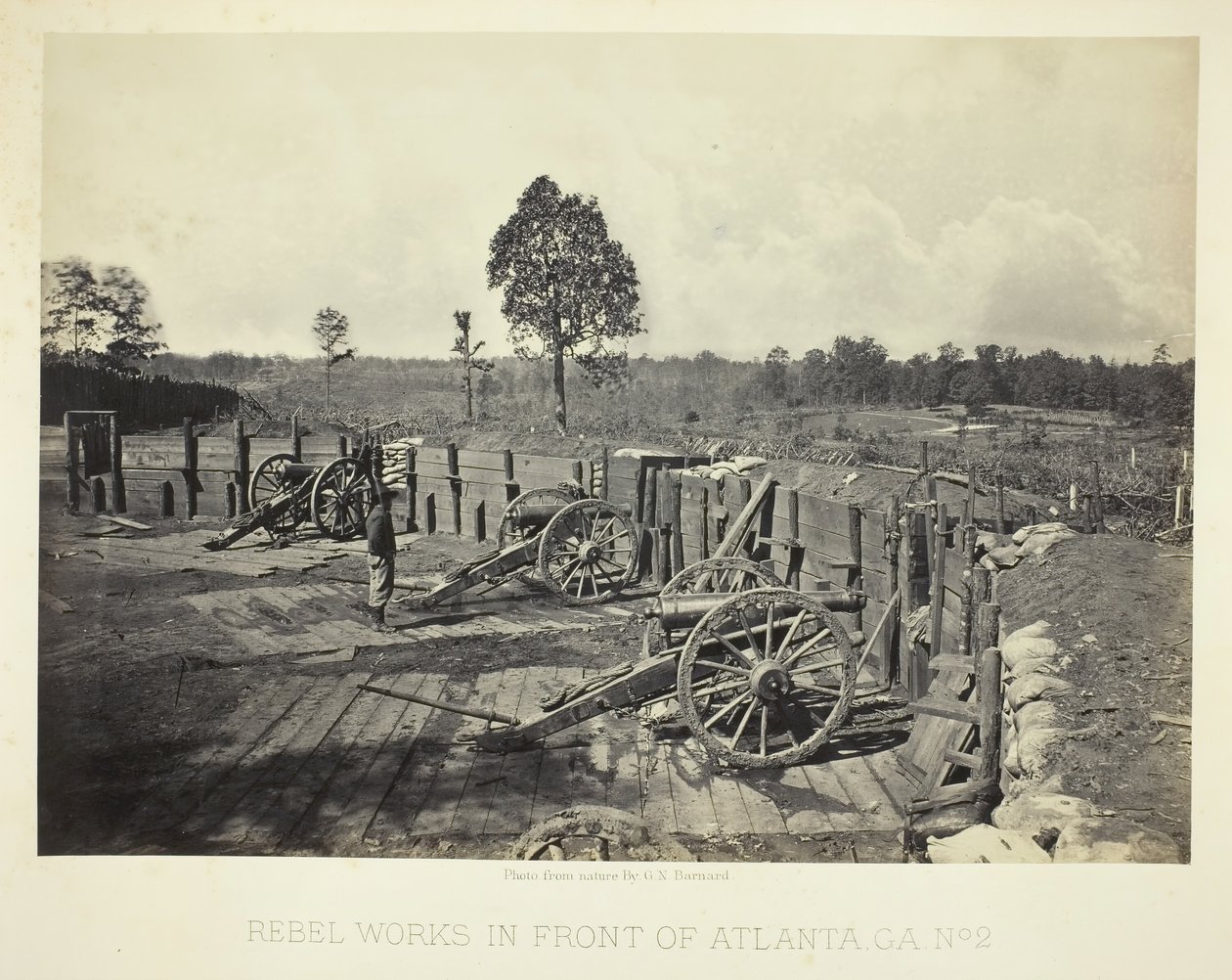 Rebel Works in Front of Atlanta, GA, No. 2, 1864. de George N. Barnard