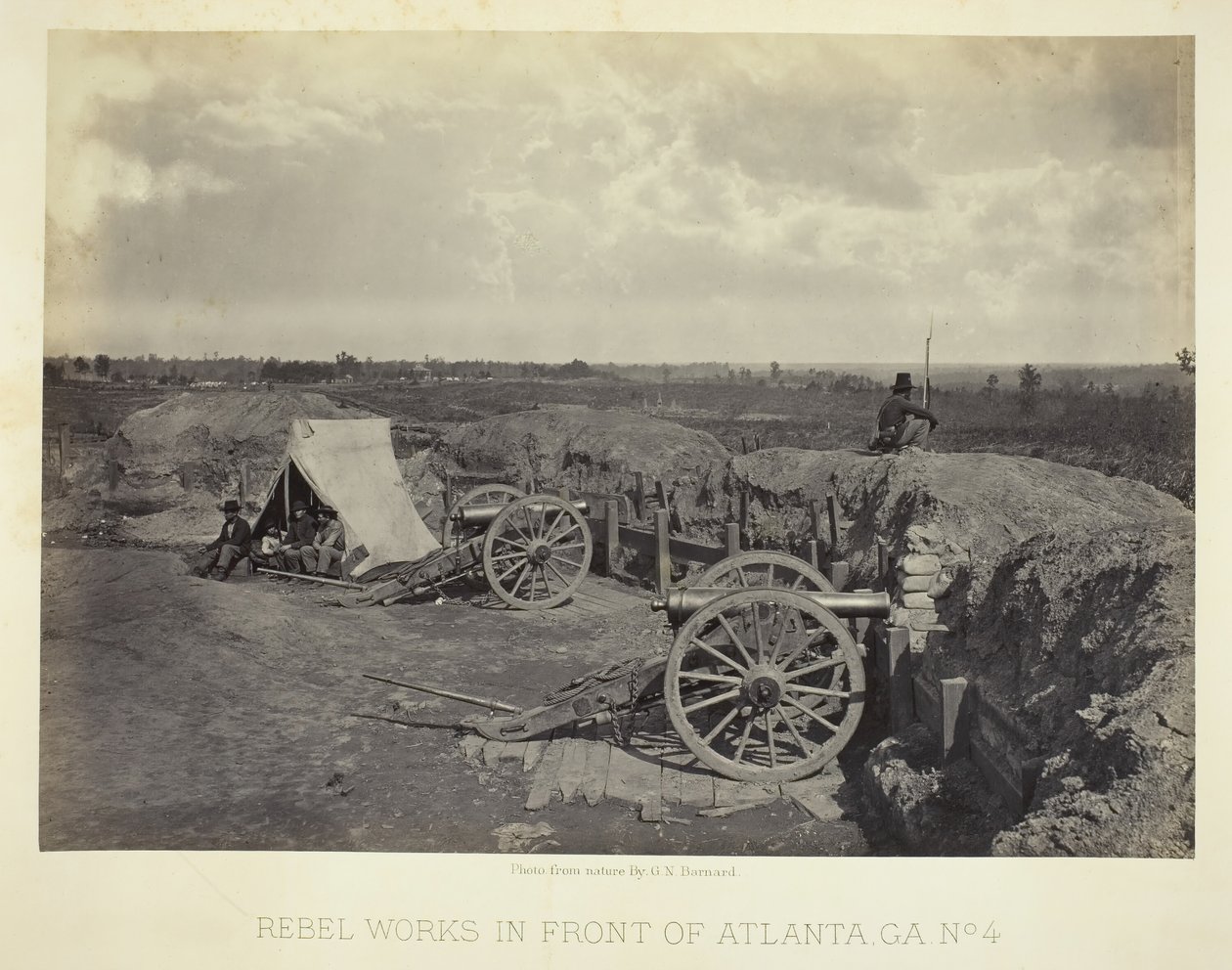 Rebel Works in Front of Atlanta, GA, No. 4, 1864. de George N. Barnard