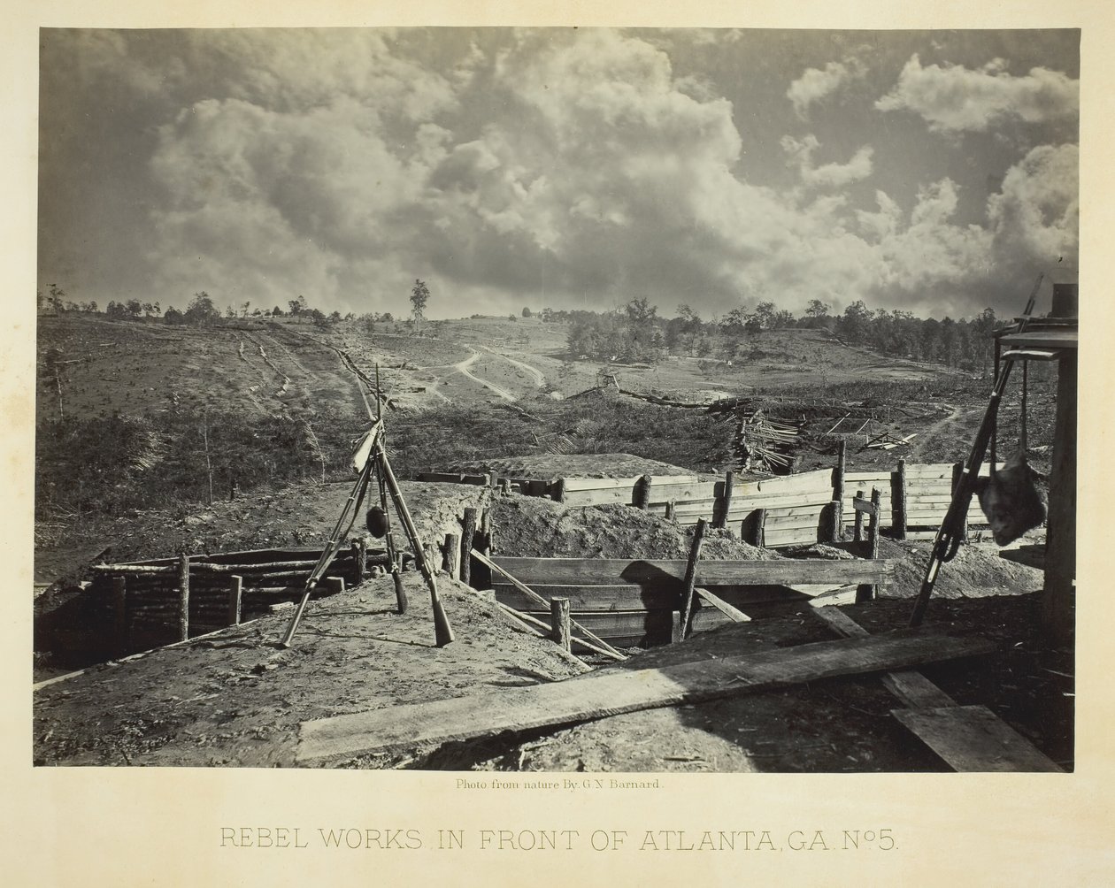 Rebel Works in Front of Atlanta, GA, No. 5, 1864. de George N. Barnard