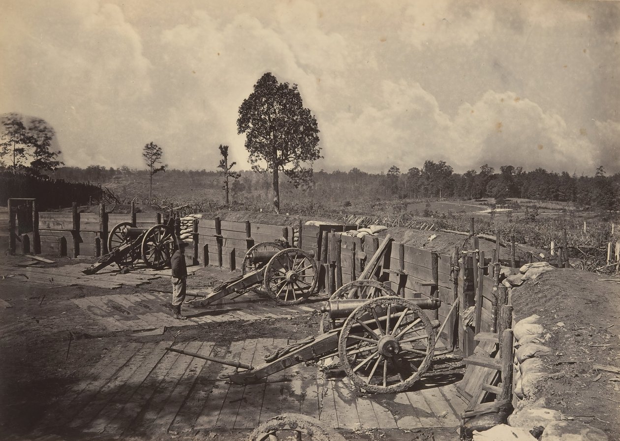 Rebel Works in Front of Atlanta, Georgia No. 2, década de 1860. de George N. Barnard