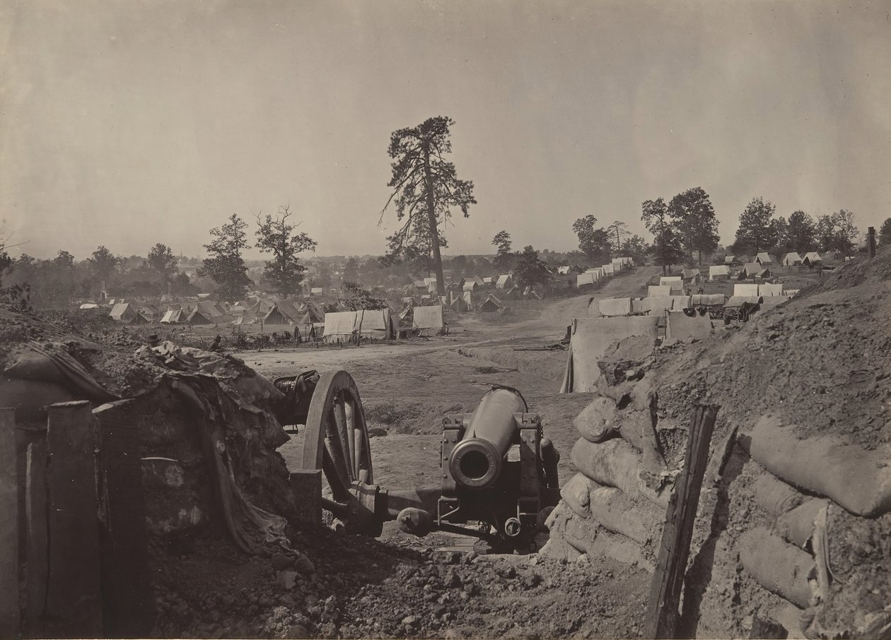 Rebel Works in Front of Atlanta, Georgia No. 3, década de 1860. de George N. Barnard