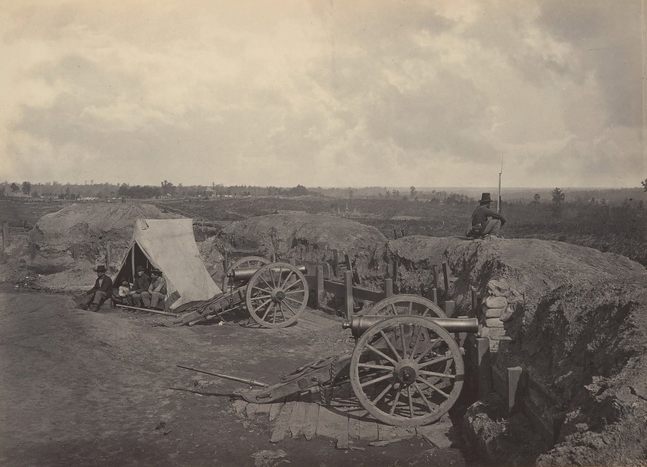 Rebel Works in Front of Atlanta, Georgia No. 4, década de 1860. de George N. Barnard