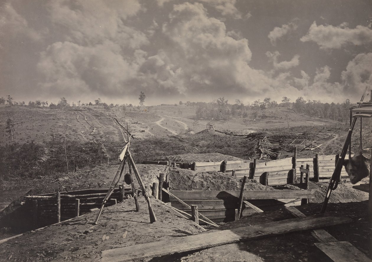 Rebel Works in Front of Atlanta, Georgia No. 5, década de 1860. de George N. Barnard