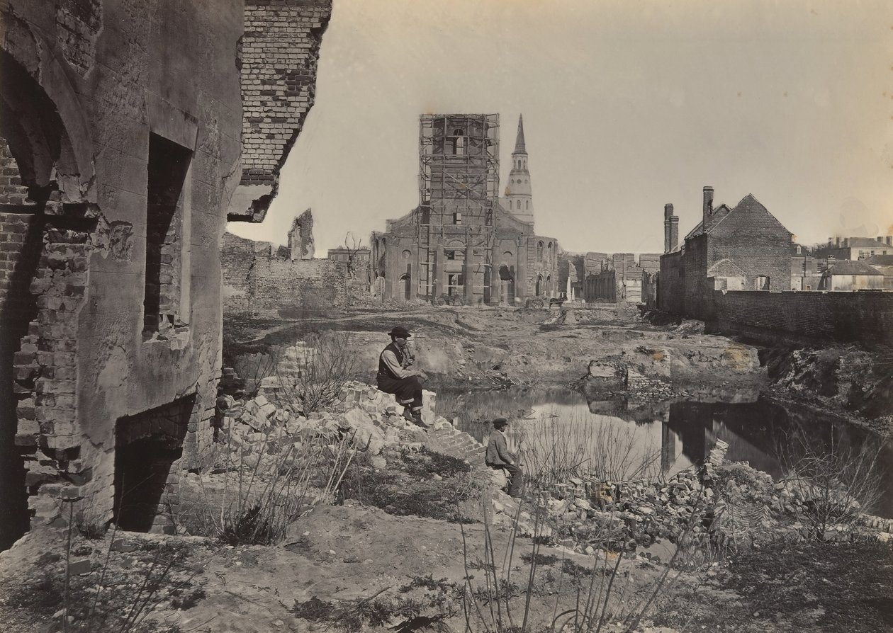 Ruínas em Charleston, Carolina do Sul, década de 1860. de George N. Barnard