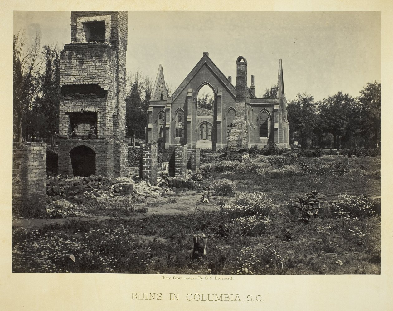 Ruínas em Columbia, S.C. de George N. Barnard