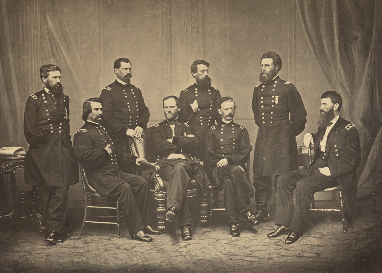Sherman e os seus generais de George N. Barnard